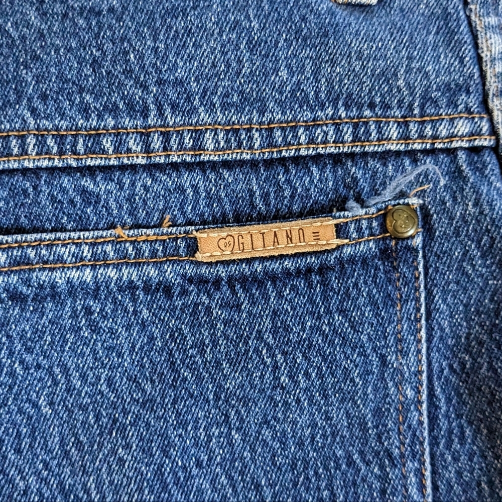 GITANO | Vintage| Regular Fit | Tapered Mom Jeans | Waist 29" | Blue - Picture 5 of 6